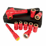 Wiha 31590 10 Piece Insulated Socket Set 3/8" Drive - Metric