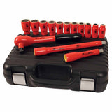 Wiha 31694 14 Piece Insulated Socket Set 1/2" Drive - Metric - 2