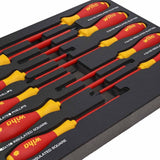 Wiha 32080 10 Piece Insulated SoftFinish Cushion Grip Screwdriver Tray Set - 3