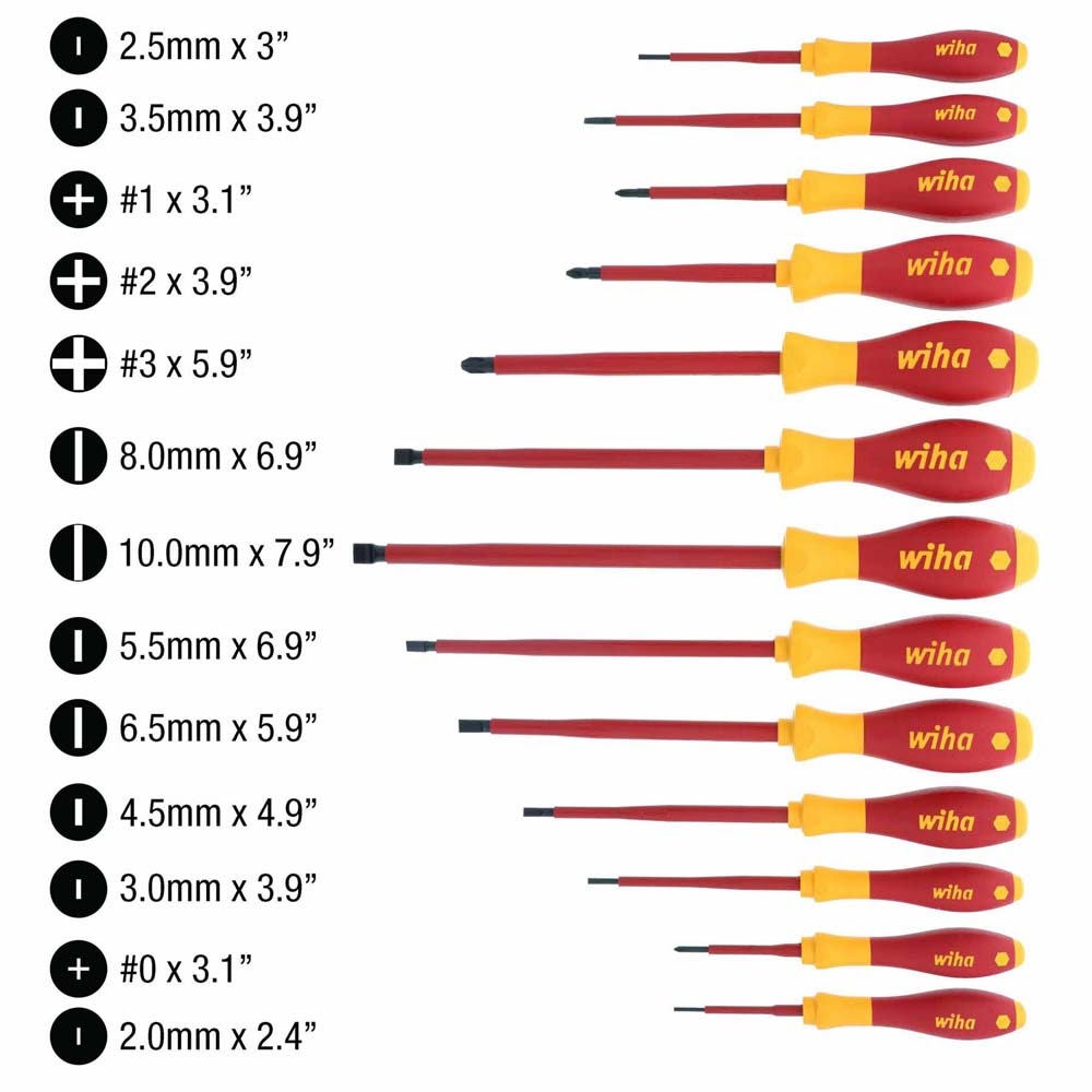 Wiha 32094 13 Piece Insulated SoftFinish Screwdriver Set - 2