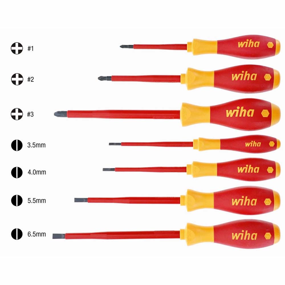 Wiha 32099 7 Piece Insulated SoftFinish Screwdriver Set - 2