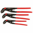 Wiha 32669 3 Piece Classic Grip V-Jaw Tongue and Groove Pliers Set