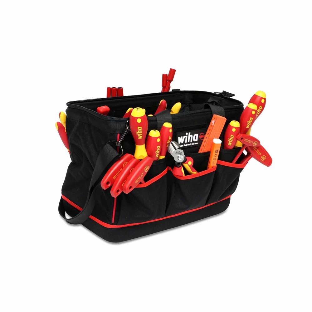 Wiha 32874 50 Piece Master Electrician's Insulated Tool Set In Canvas Tool Bag - 2