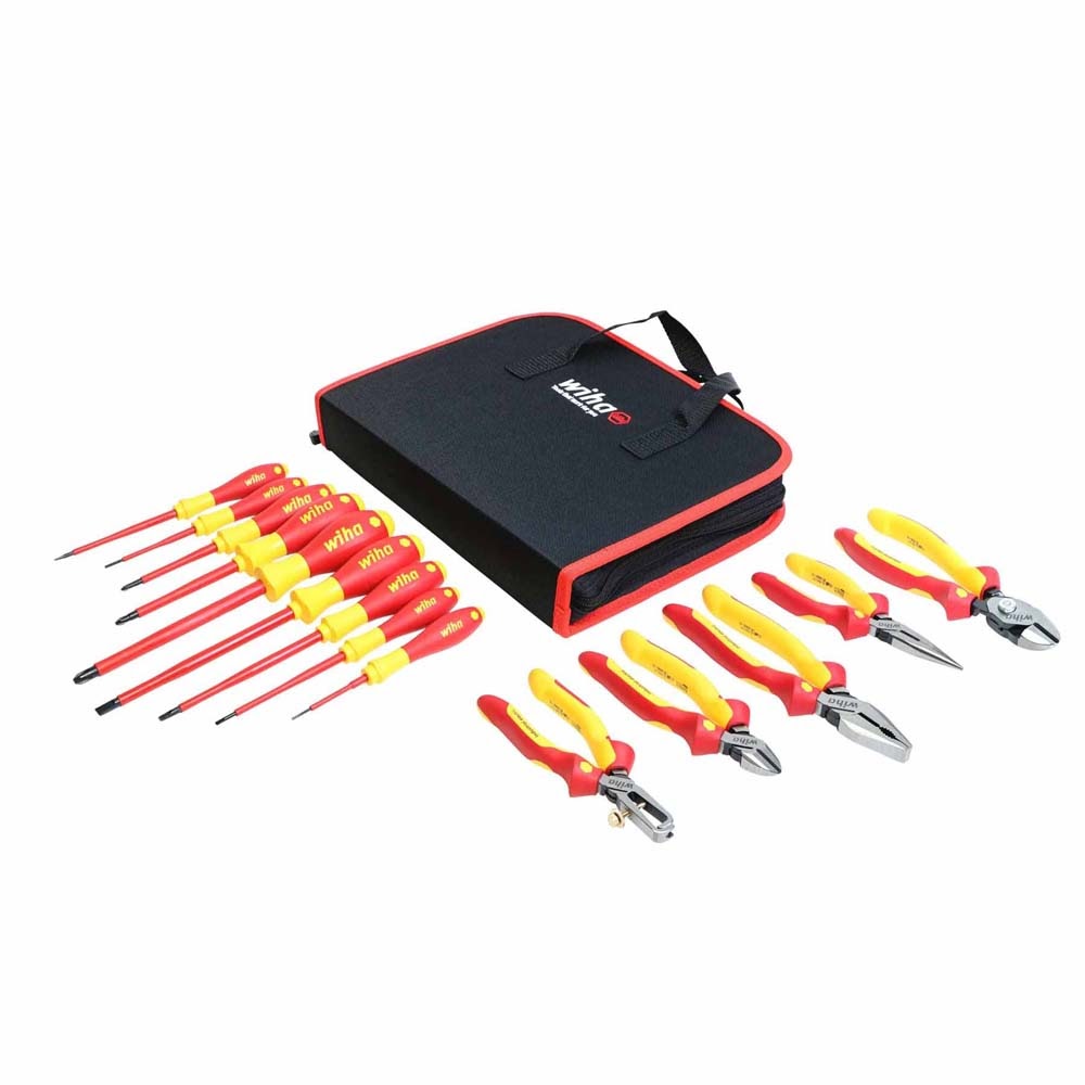 Wiha 32895 14 Piece Insulated Pliers-Cutters and Screwdriver Set