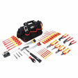 Wiha 32937 59 Piece Master Electrician's Insulated Tool Set in Canvas Tool Bag