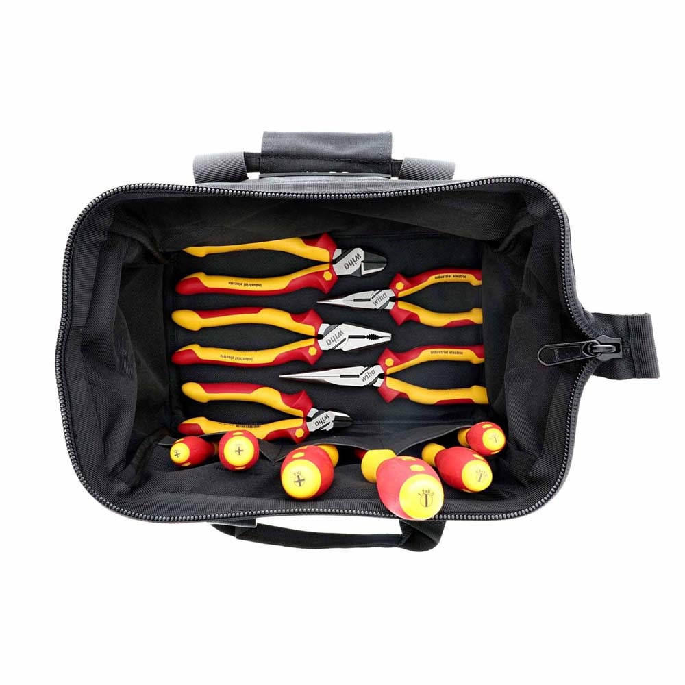 Wiha 32977 11 Piece Master Electrician's Insulated Tool Set in Canvas Tool Bag - 2