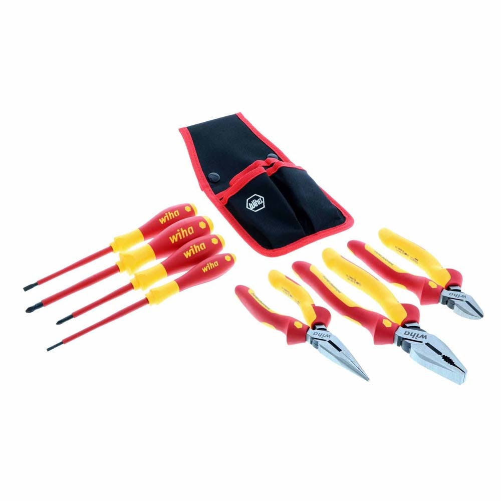 Wiha 32985 7 Piece Insulated Industrial Pliers and Screwdriver Set - 2