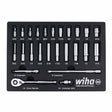 Wiha 33396 25 Piece 1/4" Drive Professional Standard and Deep Socket Tray Set