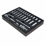 Wiha 33396 25 Piece 1/4" Drive Professional Standard and Deep Socket Tray Set - 2