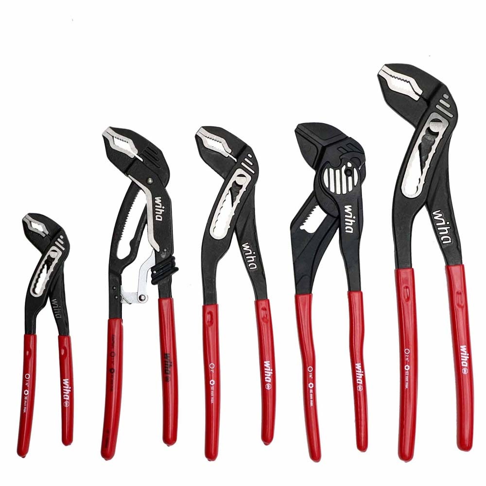 Wiha 34691 5 Piece Classic Grip V-Jaw Tongue and Groove Pliers Tray Set - 2