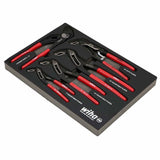 Wiha 34691 5 Piece Classic Grip V-Jaw Tongue and Groove Pliers Tray Set - 3