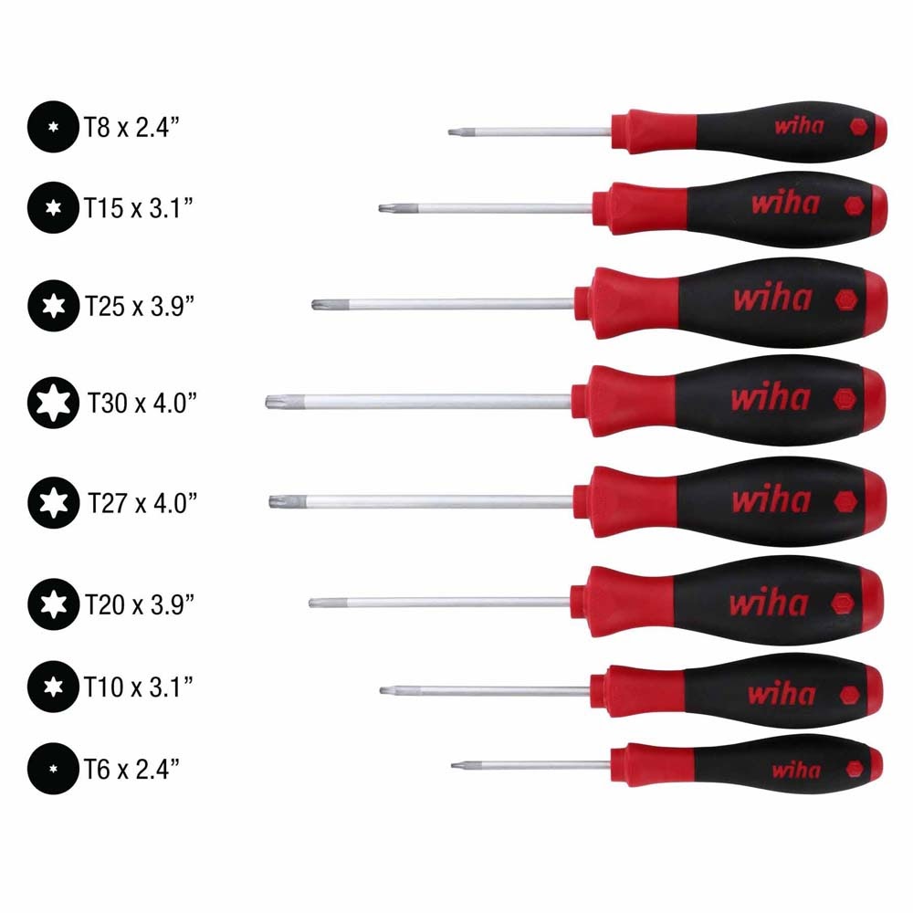 Wiha 36294 8 Piece SoftFinish Torx Screwdriver Set - 2