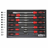 Wiha 53180 10 Piece SoftFinish X Heavy Duty Cushion Grip Screwdriver Tray Set - 2