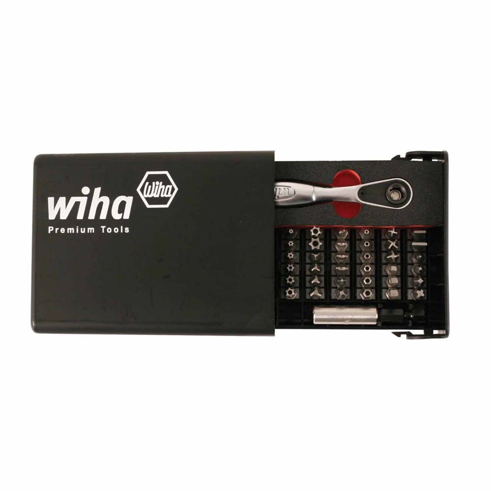 Wiha 71988 39 Piece Security Bit Set with Mini Ratchet - 2