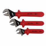 Wiha 76290 3 Piece Insulated Adjustable Wrench Set