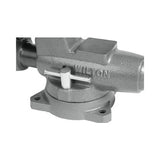 Wilton WL9-28825 Pipe And Bench 3.5" Jaw Round Channel Vise with Swivel Base - 2