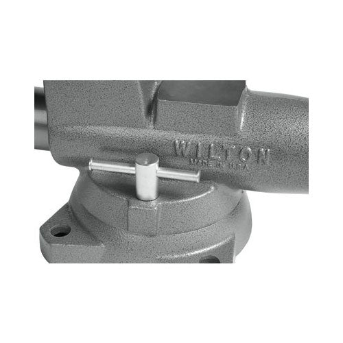 Wilton WL9-28826 Pipe And Bench 4.5" Jaw Round Channel Vise with Swivel Base - 5