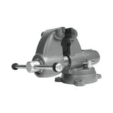Wilton WL9-28827 Pipe And Bench 5" Jaw Round Channel Vise with Swivel Base