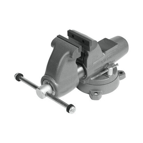 Wilton WL9-28827 Pipe And Bench 5" Jaw Round Channel Vise with Swivel Base - 3