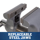 Wilton WL1-110 6" HD Apprentice Bench Vise with 360 Degree Swivel Base - 4