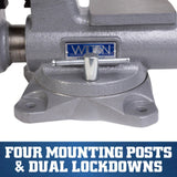 Wilton WL1-110 6" HD Apprentice Bench Vise with 360 Degree Swivel Base - 5