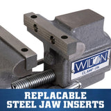 Wilton WL1-112 3" Clamp-On Apprentice Bench Vise with 1800 lb Clamp Force - 4