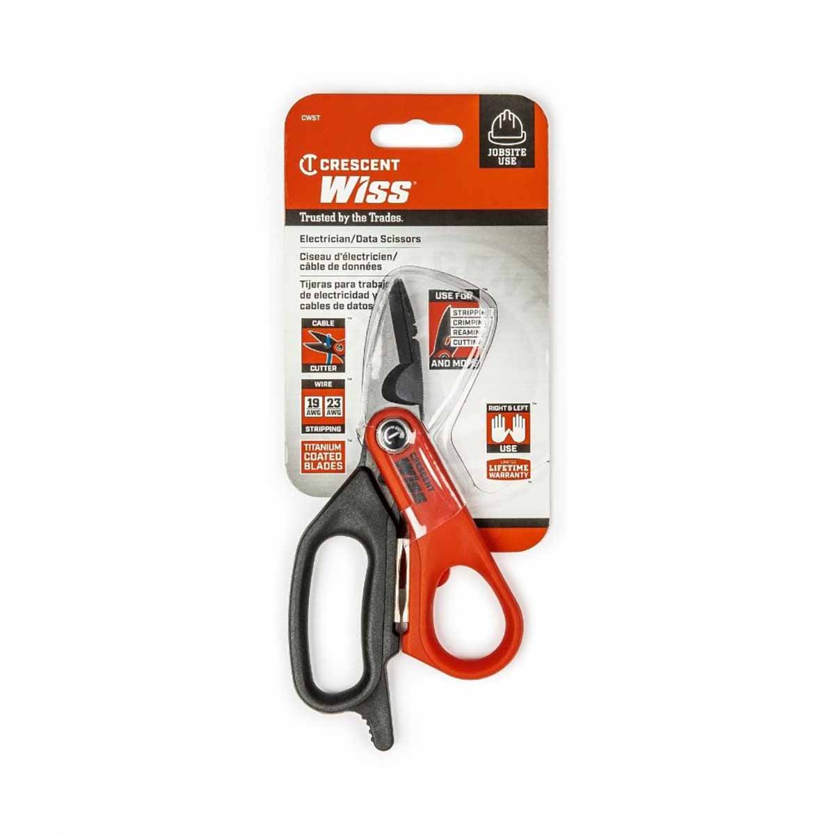 Crescent Wiss CW5T 6" Electrician's Data Shears - 5