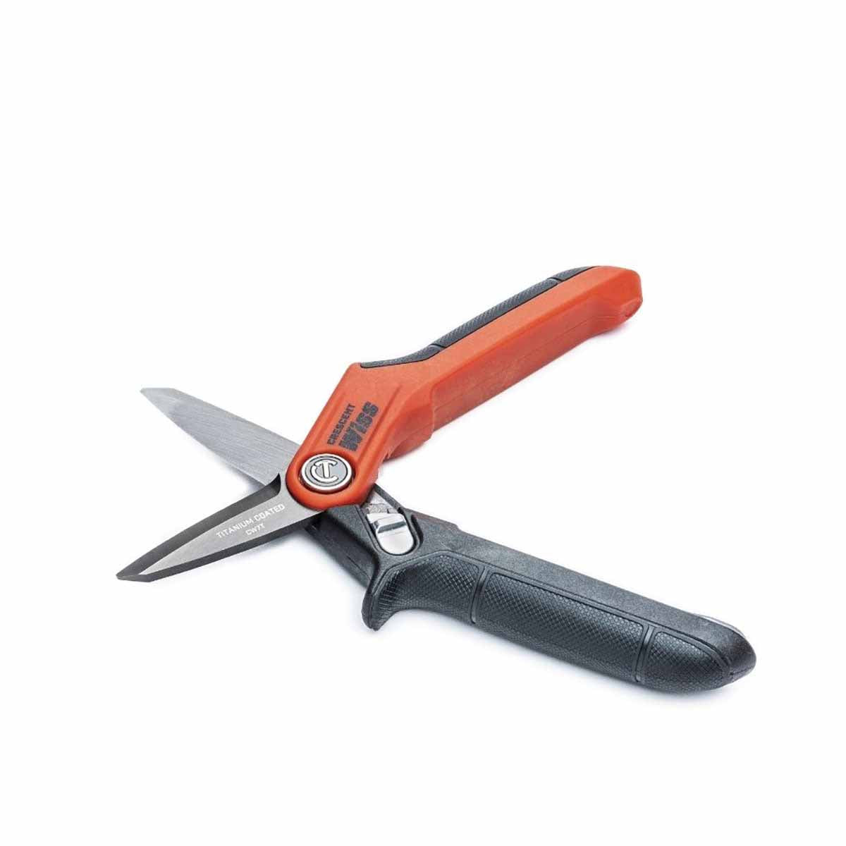 Crescent Wiss CW7T 7-1/2" Titanium Coated Tradesman Utility Shears - 2