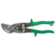 Crescent Wiss M7R 9-1/4" Offset Straight and Right Cut Aviation Snips, Green Grips