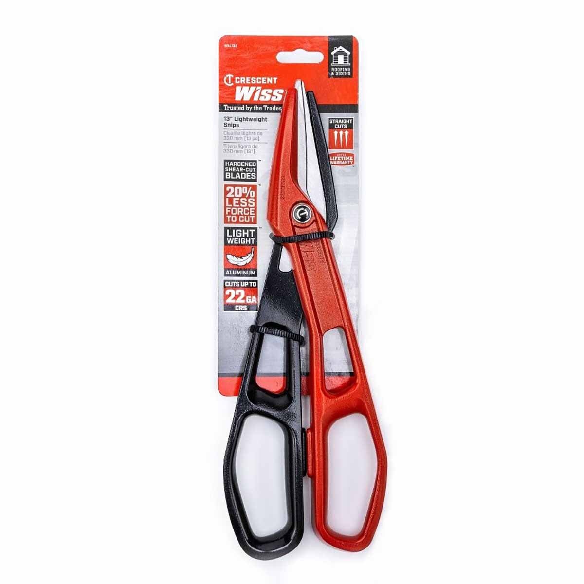 Crescent Wiss WAL13S 12" Lightweight Aluminum Tinner Snips - 9