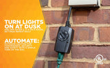 Woods 2001WD Outdoor UL Listed 24 Hour Dusk until Dawn Outlet w/Photocell Light Sensor, Setting - 4