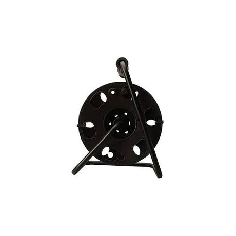 Woods 22849 Metal Extension Cord Reel Stand In Black, Heavy Duty, Quick Snap Together Design, S