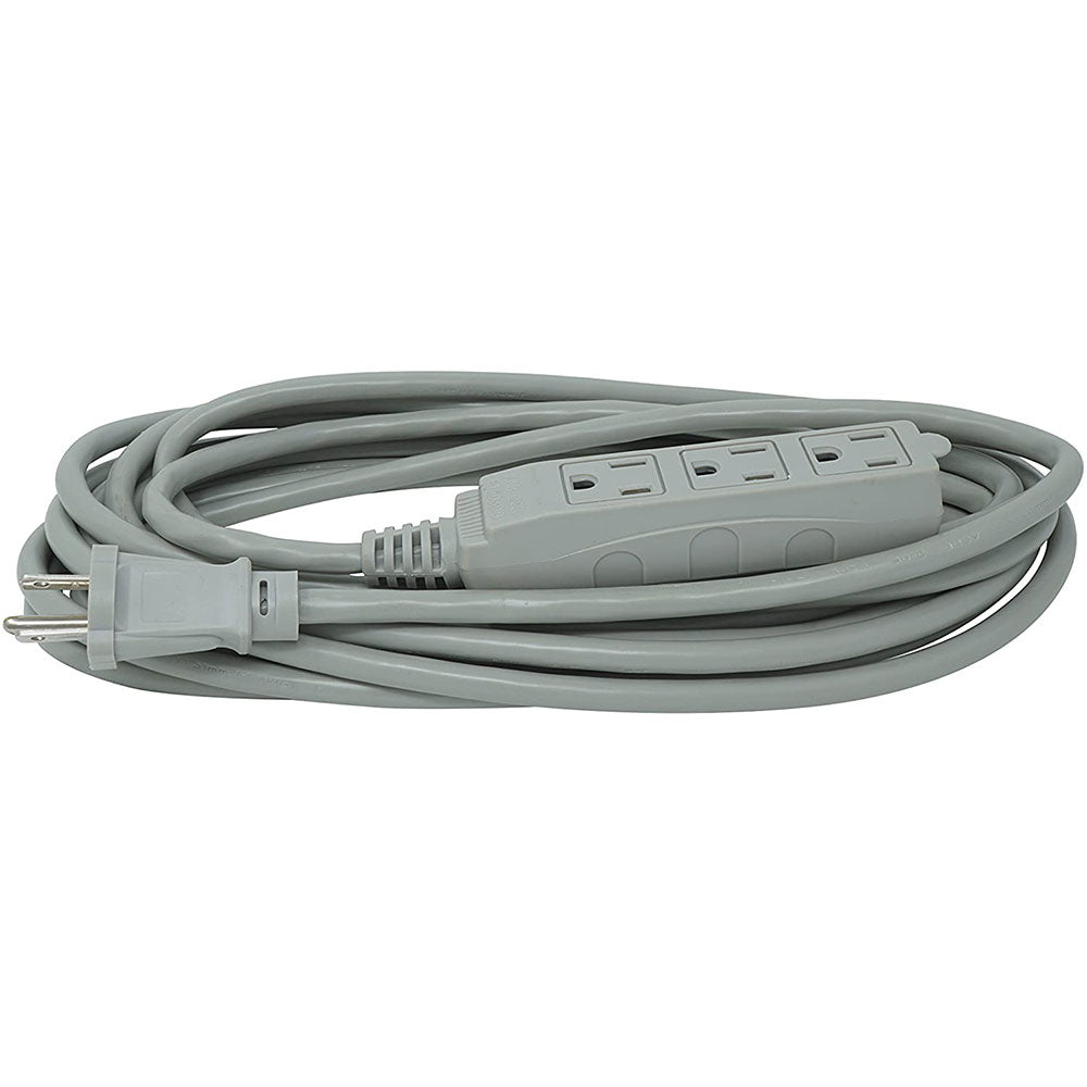 Woods 2867 3-Outlet Extension Cord with Power Tap, 20-Foot, Gray - 2