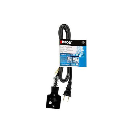 Woods 290 HPN Appliance Cord, 6-Foot, Black