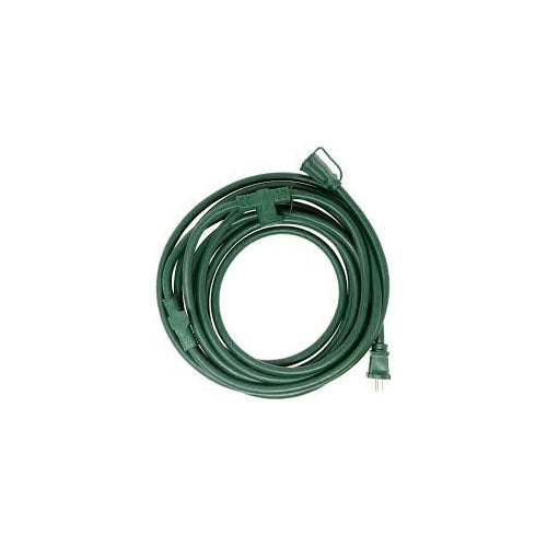 Woods 3030 Yard Master Outdoor 25 Foot Extension Cord with Evenly-Spaced Plugs Ideal for Landsc