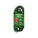 Woods 32189 Indoor Extension Cord With Nine Power Outlets (12 Feet, Green) - 3