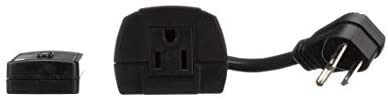 Woods 32555WD Weatherproof Outdoor Electrical Outlet Switch, Wireless Remote Control Plug In, 1 - 9