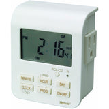 Woods 50009 50009WD Indoor 7-Day Heavy Duty Digital Plug-In Timer, 2 Grounded Outlets