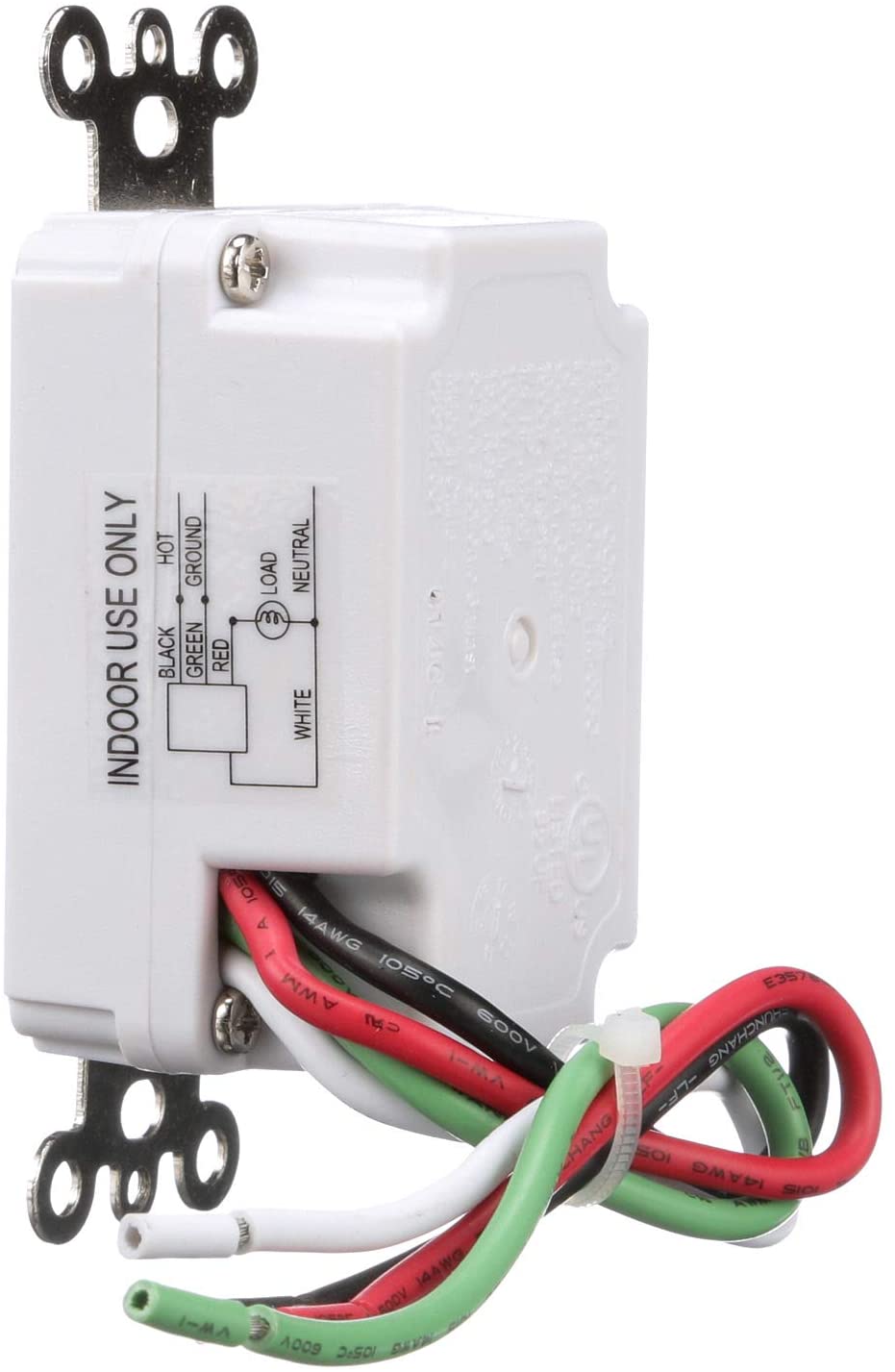 Woods 59013 In-Wall Timer, 120 V, 15 A, 2, 4, 8, 12 Hr Off Off, 8-Hour - 3