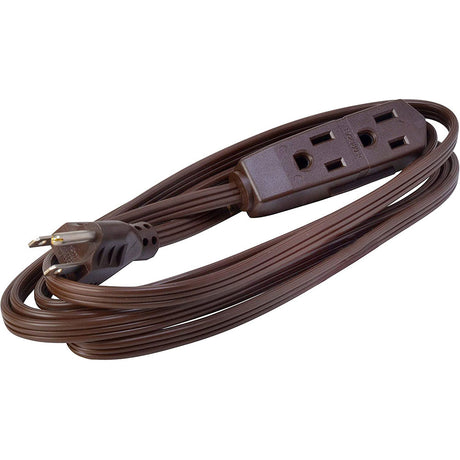 Woods 608 SPT-2 8-Foot Cube Tap Extension Cord, 16/3, Brown