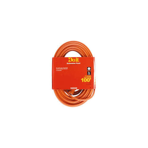 Woods 627 14/3 Outdoor SJTW Vinyl Extension Cord, 100-Foot, Orange - 2