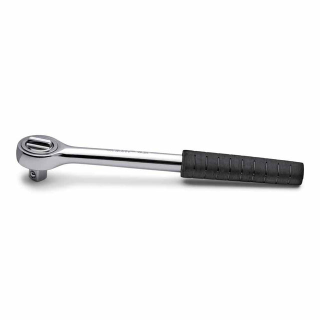 Wright Tool 3400 3/8" Drive Round Head Ratchet with Nitrile Grip 7-1/32" Length