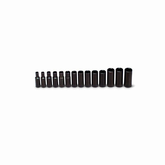 Wright Tool 358 3/8 in. Drive 6 Point Deep Impact Metric Socket Set, 6 mm–19 mm (14 Piece)
