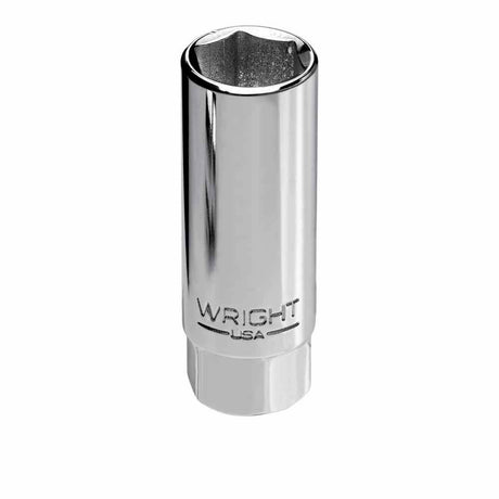 Wright Tool 3596 3/8" Drive 6 Point Spark Plug Holding Socket 13/16"