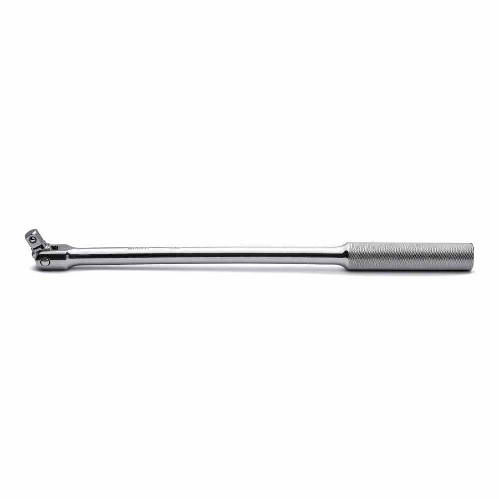 Wright Tool 4435 1/2" Drive X 18" Chrome Knurled Steel Grip Flex Handle / Breaker Bar