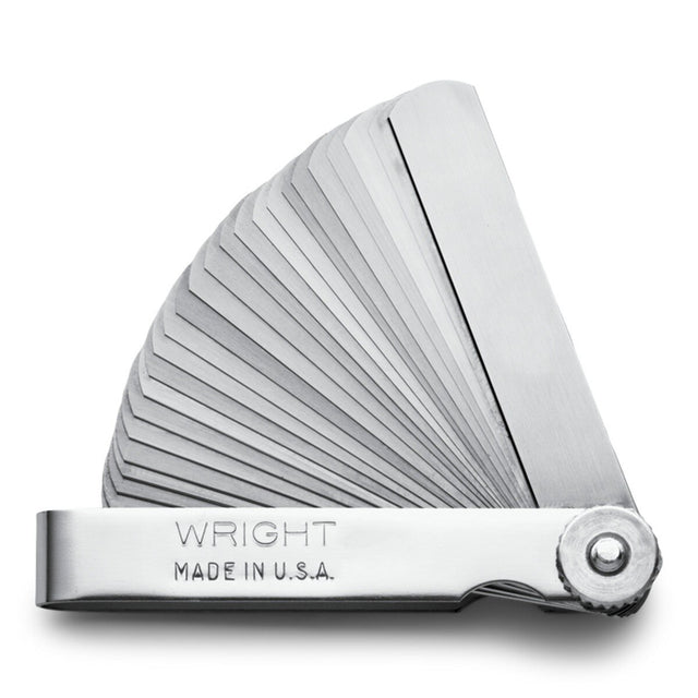 Wright Tool 9530 SAE Master Feeler Gauge with Knurled Lock Nut (25 Blade)