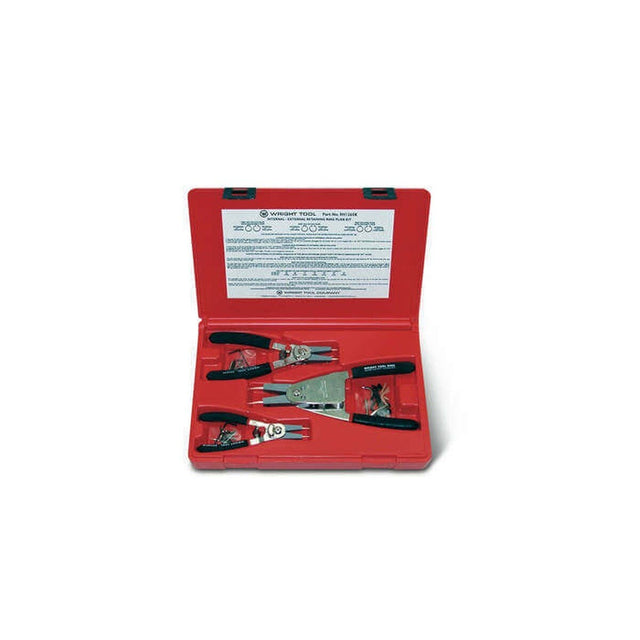 Wright Tool 9H1265K Snap Ring Plier Set with Internal External Conversion and Tip Kit (3 Piece)