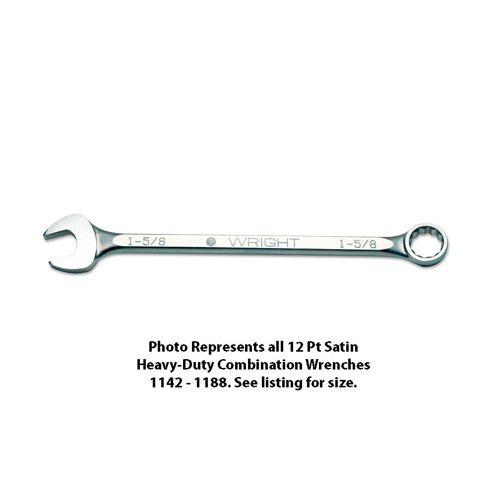 Wright Tool 1176 Combination Wrench WRIGHTGRIP 2.0 12 Point Satin 2-3/8"