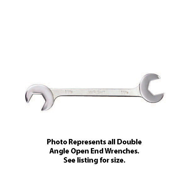 Wright Tool 1393 Open End Double Angle Wrench 15? & 60? 1-11/16" x 1-11/16"