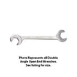 Wright Tool 1396 Open End Double Angle Wrench 15? & 60? Satin 1-7/8" x 1-7/8"